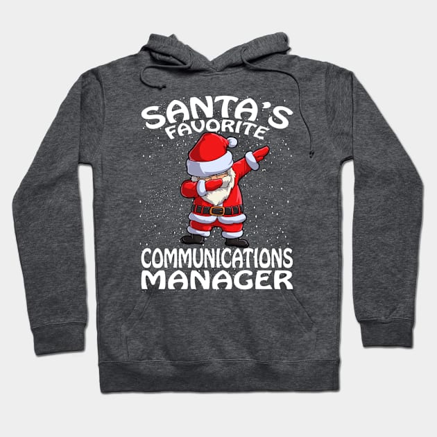 Santas Favorite Communications Manager Christmas Hoodie by intelus